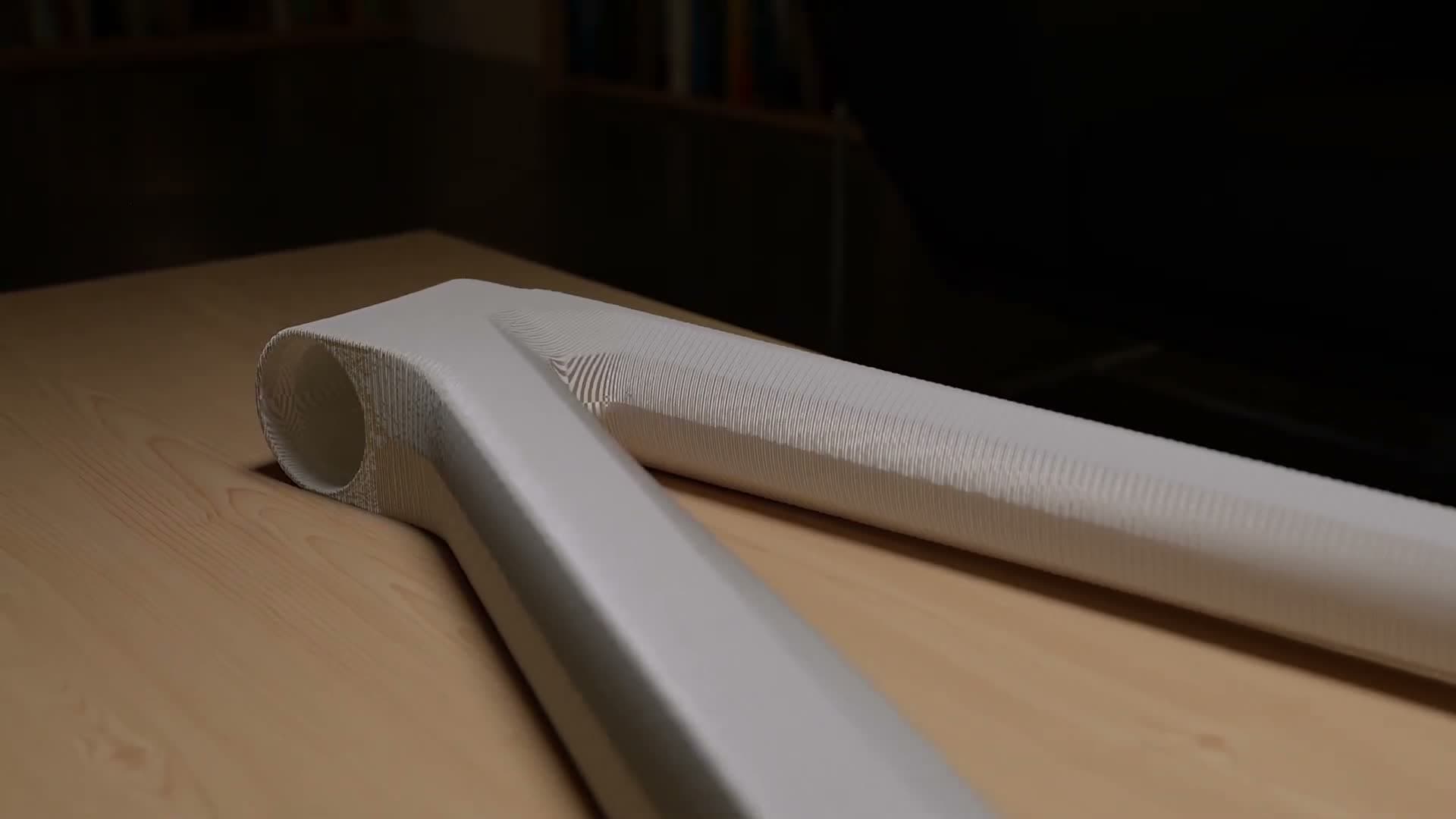 An EPS foam former, the internal mandrel a Swift frame is laid up around