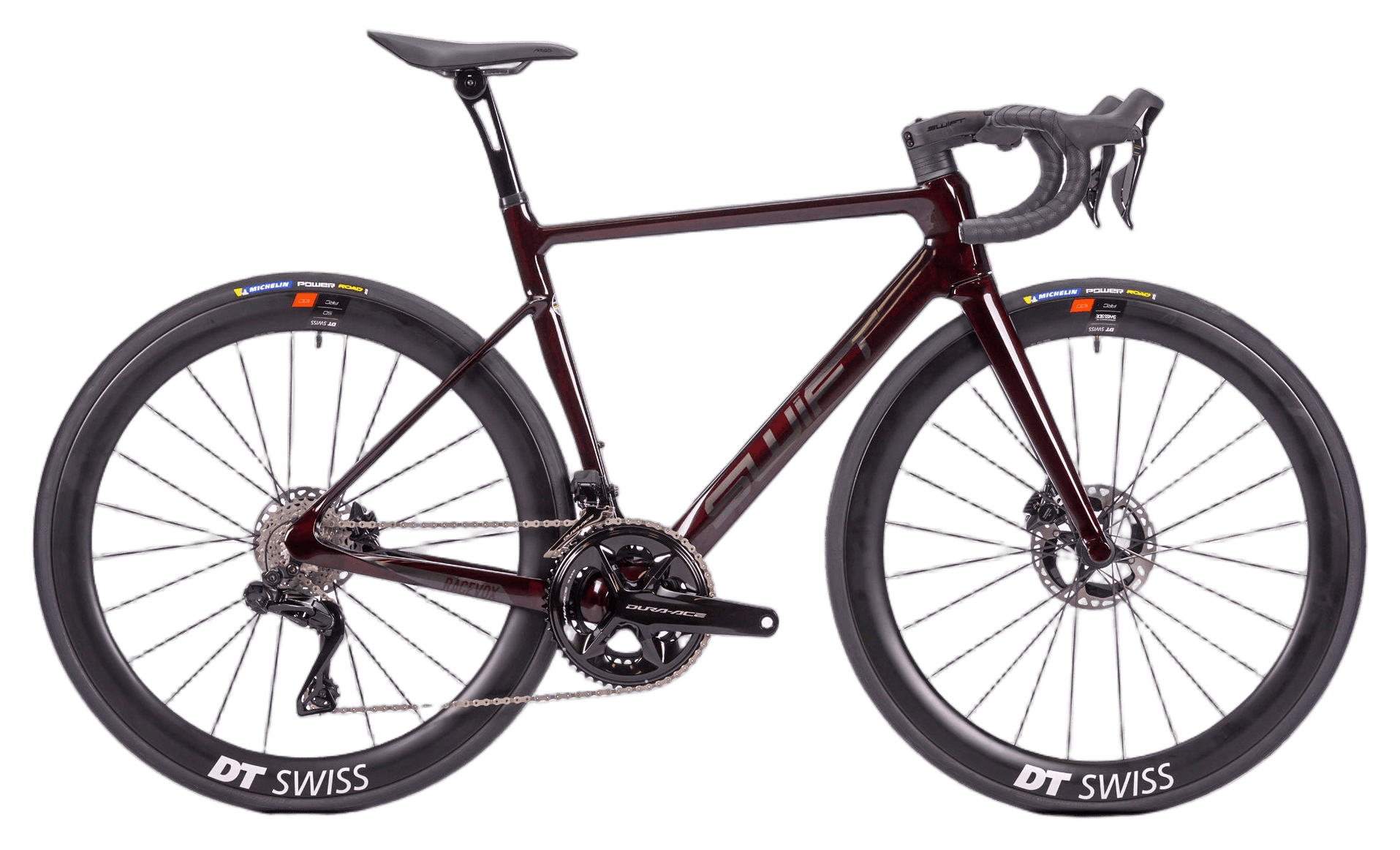Swift RaceVox Factory, Dura-Ace Di2 with DT Swiss ARC 1100 carbon wheels, drive side